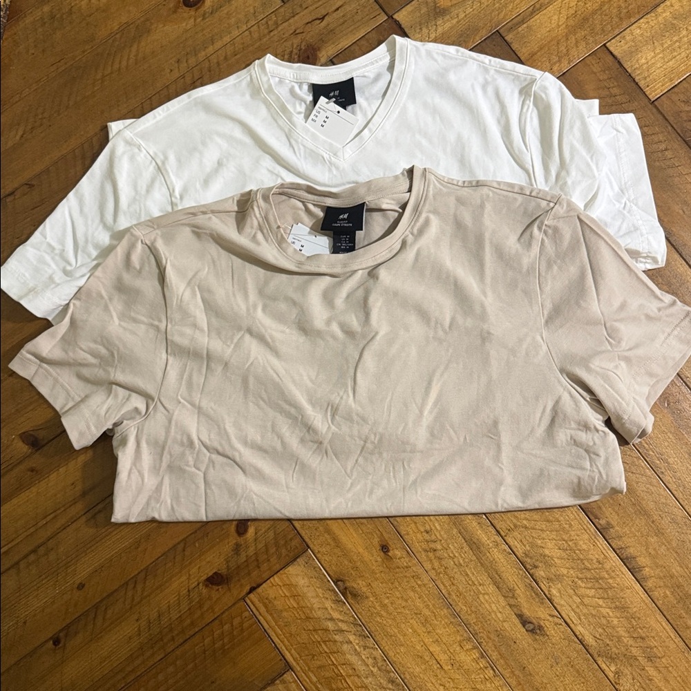 2 H&M men’s slim fit shirts